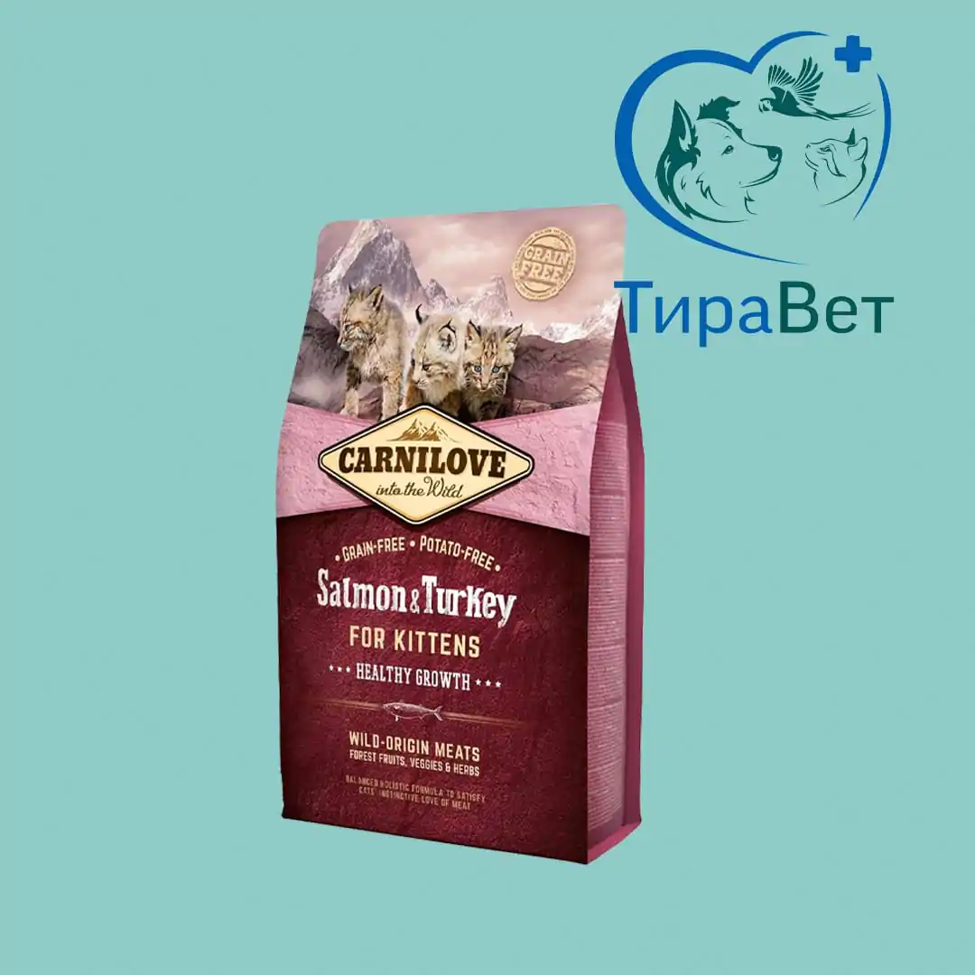 Корм для котят Carnilove с лососем и индейкой 6кг