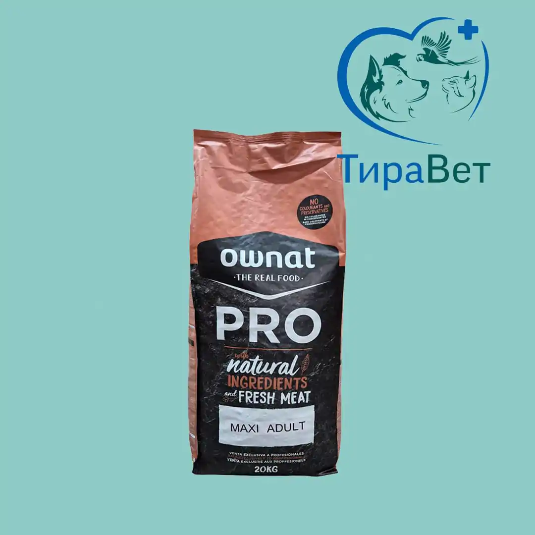 Сухой корм для собак средних пород Ownat Pro ULTRA Medium Dog со вкусом курицы и индейки 20кг