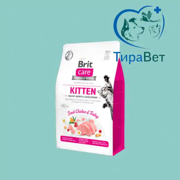 Корм для котят Brit Care Cat Grain-Free Kitten Healthy Growth 7кг