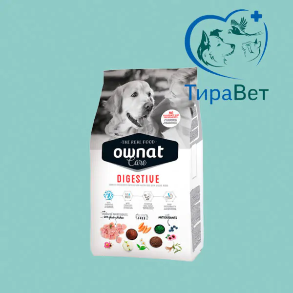 Сухой корм для собак Корм Ownat Care Digestive для чувствительного пищеварения 10кг